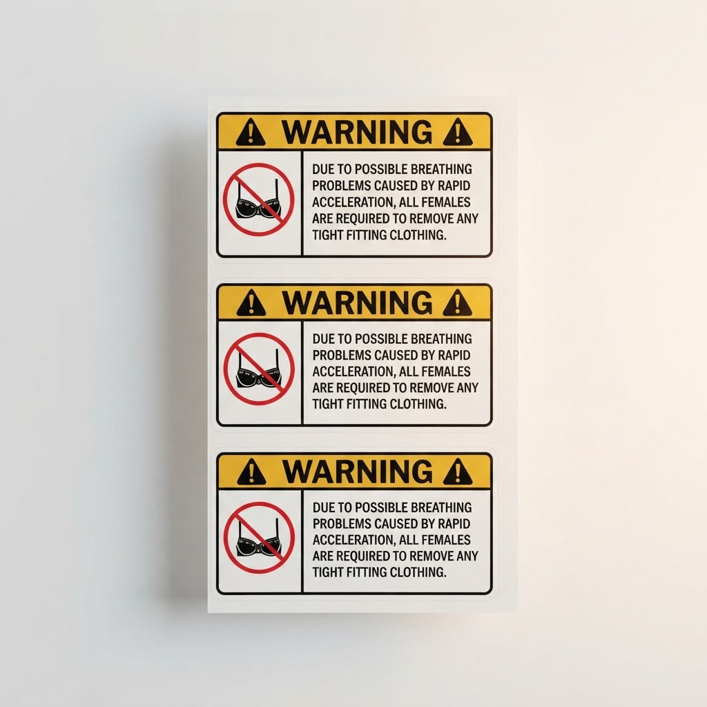 WARNING: Remove Tight Fitting Clothing