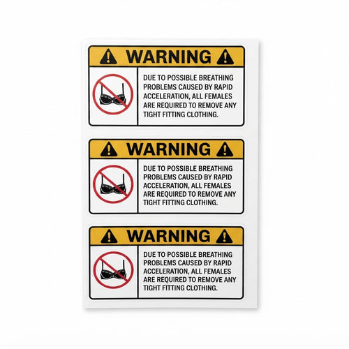WARNING: Remove Tight Fitting Clothing